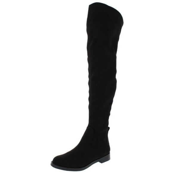 Kenneth Cole Reaction Shoes - Kenneth Cole Reaction Womens Wind-Y Black Solid Over-The-Knee Boots Shoes NWT